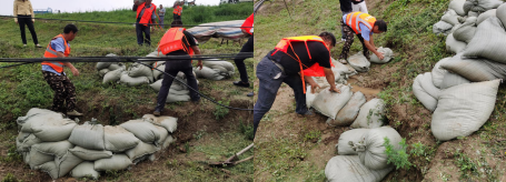 尚橋社區(qū)：圩堤現(xiàn)漏洞 干群齊搶險(xiǎn)