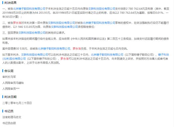 羅永浩敗訴 需賠償半導體公司278萬元